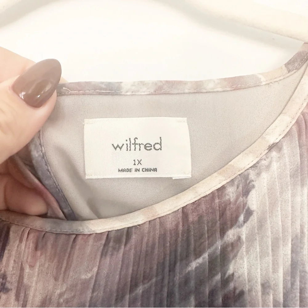 Aritzia Wilfred Daydreamer Pleated Maxi Dress Tannin Foxfire Brown 1X - Picture 5 of 13